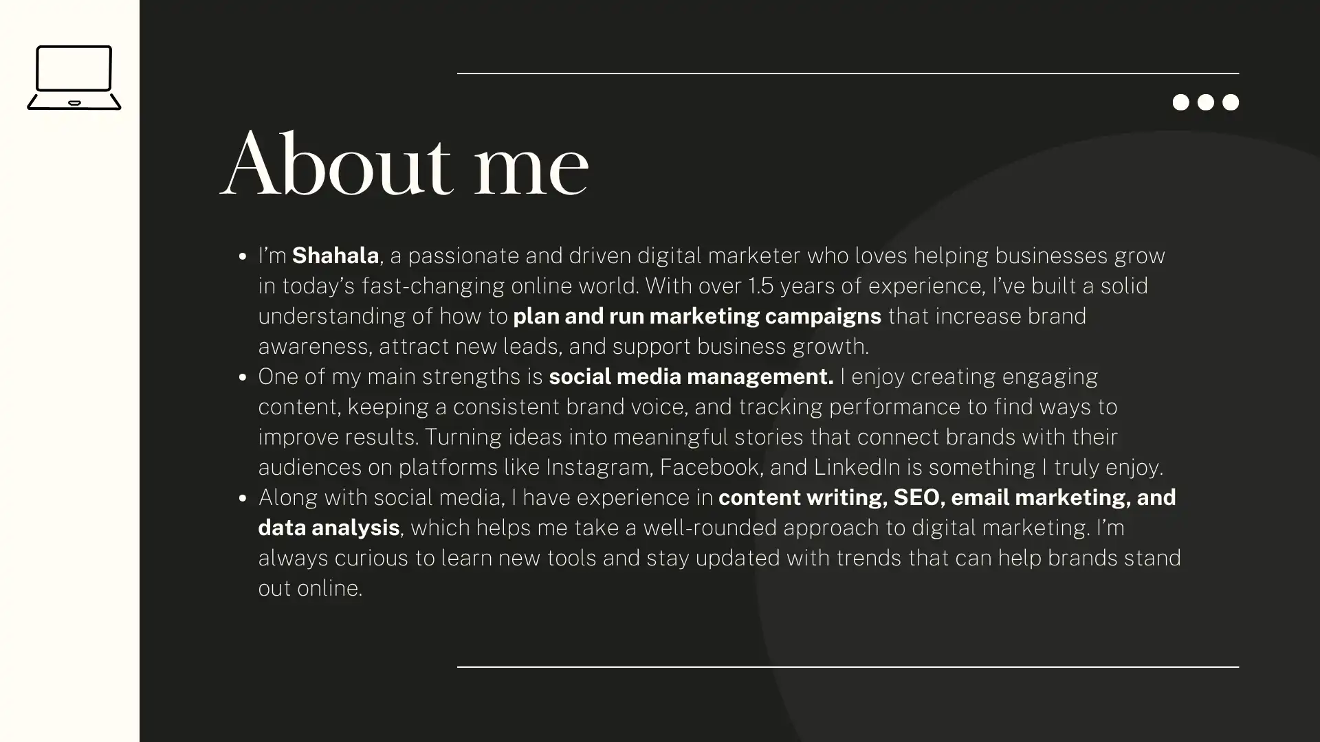 Portfolio page 2 Market with Shahala